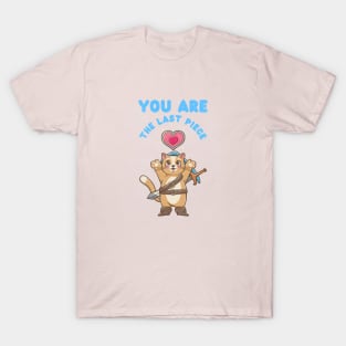 Cute Cat In Love, You Are The Last Piece T-Shirt